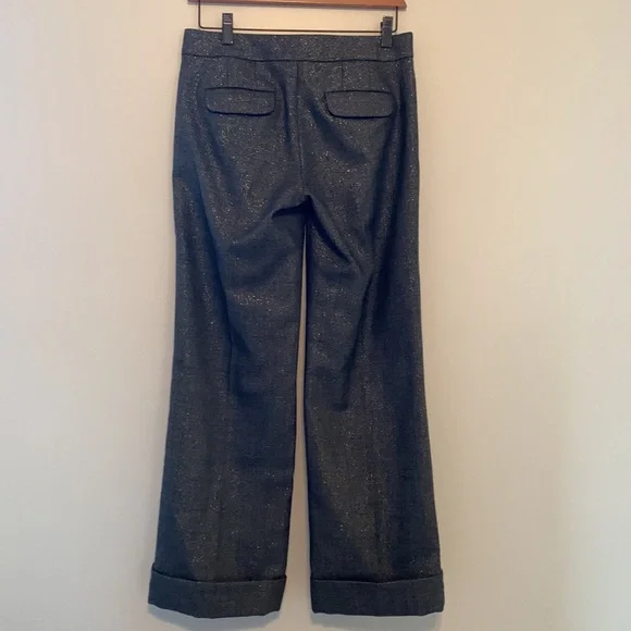 J. Crew Y2K Suit. Shimmer gold & Drk gray SZ 0. Purchased in NYC. 2007 winter. - Picture 5 of 10